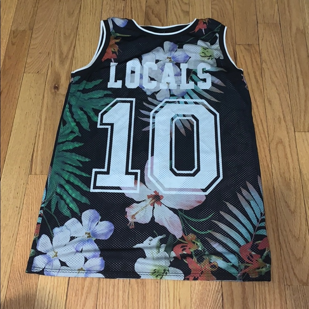 Topshop “Locals Only” Jersey Top